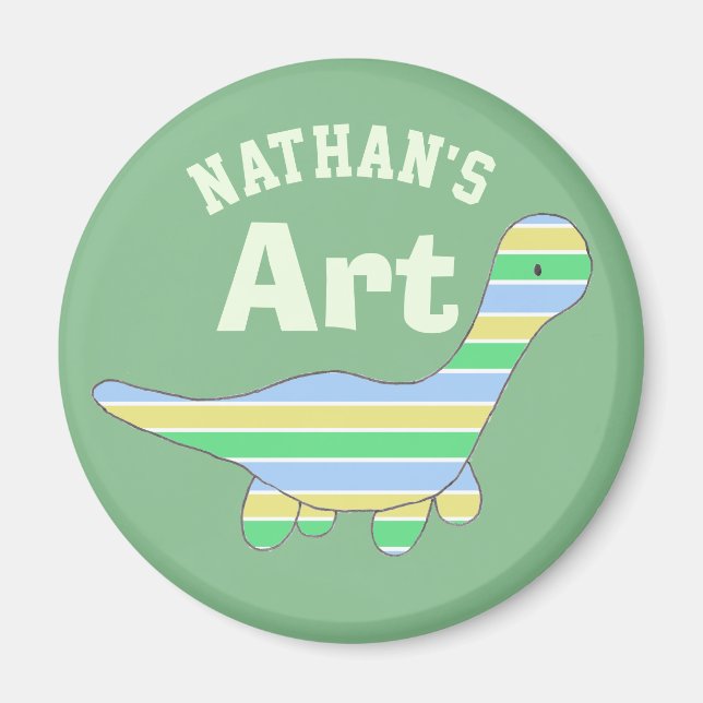 Imán Dinosaurio striaco (Frente)