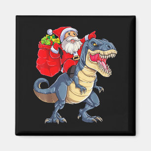 Imán Dinosaurio T Rex Navidad Santa Niños Hombres Chica
