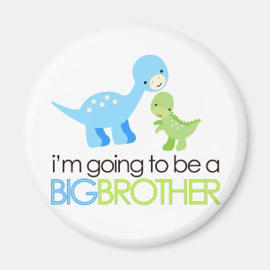 Imán Dinosaurio voy a ser un hermano mayor