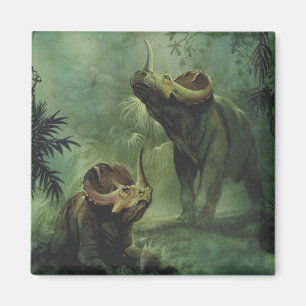 Imán Dinosaurios antiguos, Centrosaurus en la selva
