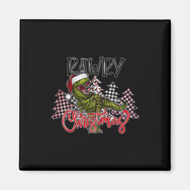 Imán Dinosaurios Árbol de Navidad Rex Pajamas Hombres N (Frente)