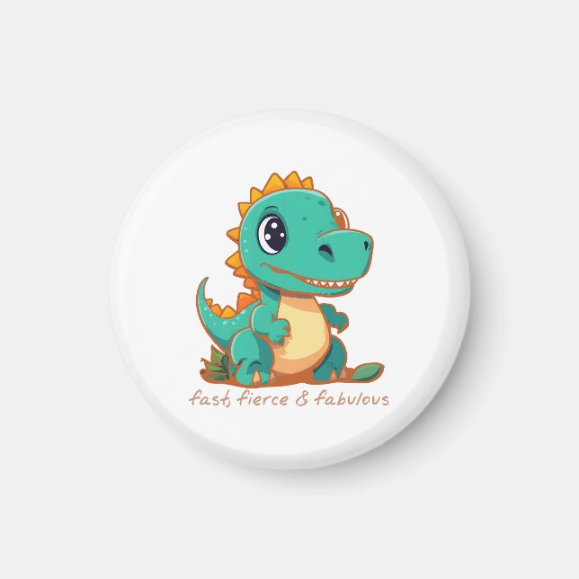 Imán Dinosaurios feroces (Frente)
