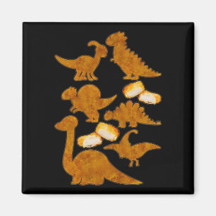 Imán Dinosaurios Nug Life Dino Funny Chicken Nuggets