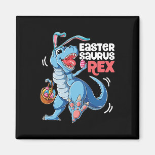 Imán Dinosaurios Pascua Saurus T Rex Niños Chicas Conej