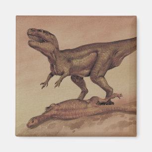 Imán Dinosaurios Vintage, Giganotosaurus carnívoro