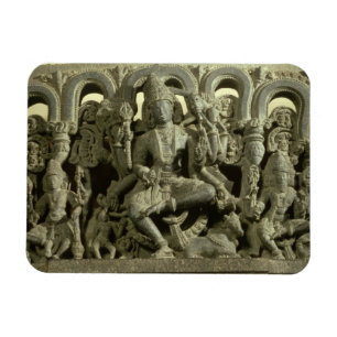 Imán Dintel que representa la trinidad: Siva, Brahma y