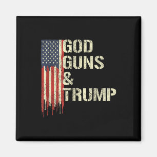 Imán Dios arma y Trump en 2ª enmienda Bandera Trump