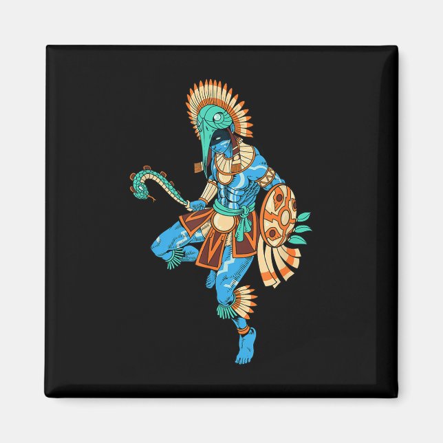 Imán Dios Azteca De Guerra Y Sol - Huitzilopochtli (Frente)
