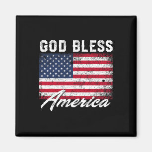 Imán Dios Bendiga A Estados Unidos Bandera Estadouniden