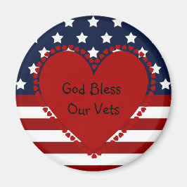 Imán Dios bendiga a nuestros Vets Magnet
