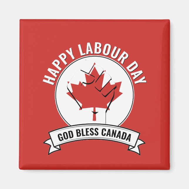Imán Dios bendiga el DÍA LABORAL DE CANADÁ (Frente)