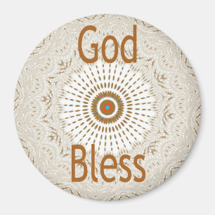 Imán Dios bendiga nuestros imanes de la nevera en casa