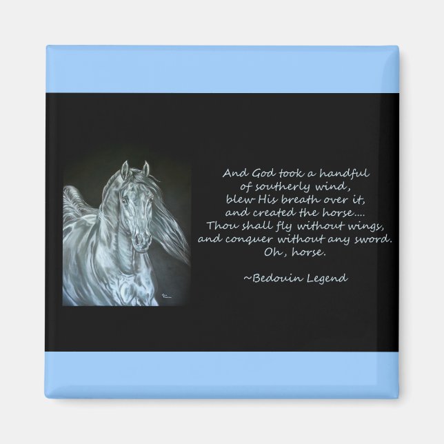 Imán Dios creó el caballo (Frente)