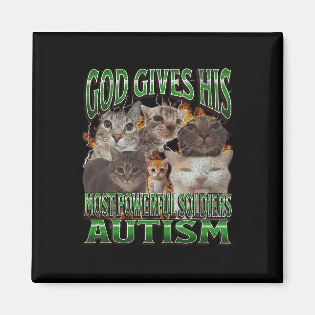 Imán Dios Da Su Meme De Gato Divertido Más Poderoso De  (Frente)