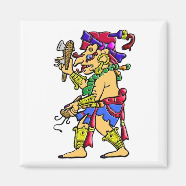 Imán dios de la lluvia de Chac mayan (Frente)