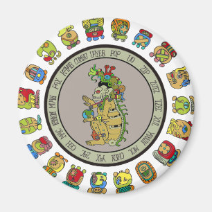 Imán dios de la muerte del Maya-calendario