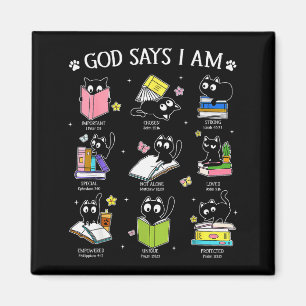 Imán Dios dice que soy amante de los libros de gatos cr