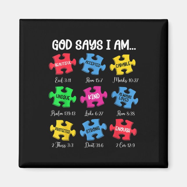 Imán Dios dice que soy biblia contra autismo cristiano (Frente)
