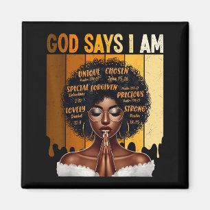 Imán Dios dice que soy historia negra melanina niña afr