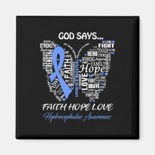 Imán Dios diga Fe Esperanza Amor Hidrocéfalo Sensibiliz