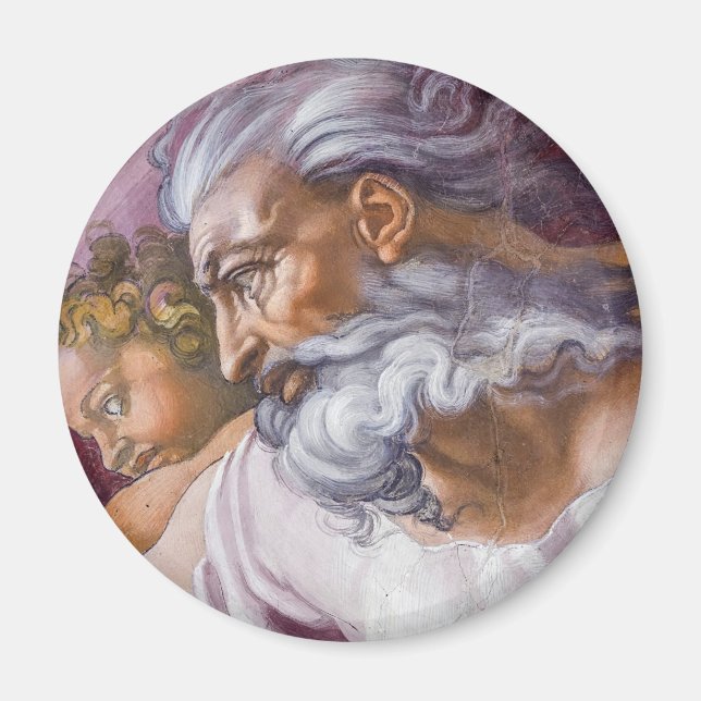 Imán Dios el Padre, Capilla Sixtina de Miguel Ángel (Frente)