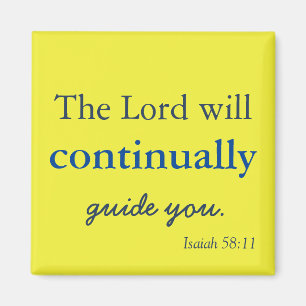 Imán Dios encantador estará contigo Magnet