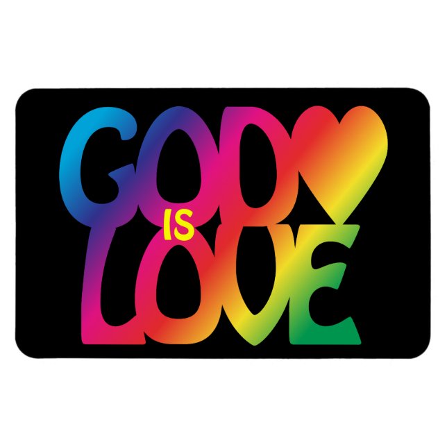 Imán Dios es amor Flexi Magnet Premium (Horizontal)