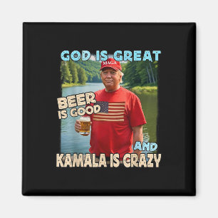 Imán Dios Es Gran Cerveza Es Buena Y Kamala Es Una Dive