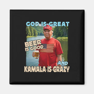 Imán Dios Es Grande La Cerveza Es Buena Y Kamala Son Di
