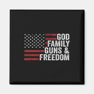 Imán Dios Familia Armas Y Libertad - Cristiano Pro Arma