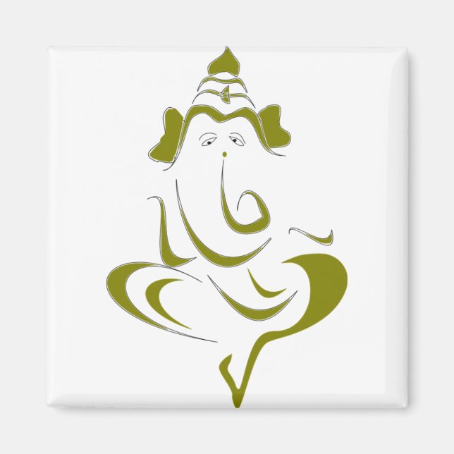 Imán Dios indio Ganesha (Frente)