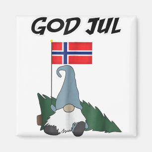 Imán Dios jul norwegian gnome t merry christmas norway.