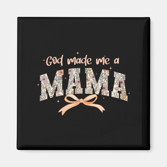 Imán Dios Me Hizo Una Mamá Cristiana Moda Fe-ba (Frente)
