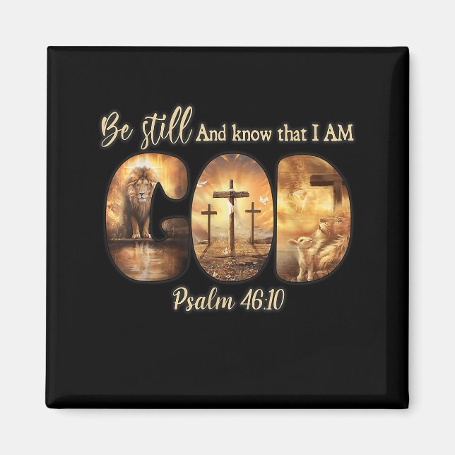 Imán Dios Mentiroso Cristiano Permanezca Y Sepa Que Soy (Frente)