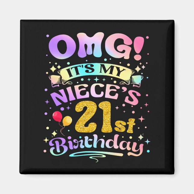 Imán Dios mío es el cumpleaños número 21 de mi sobrina  (Frente)