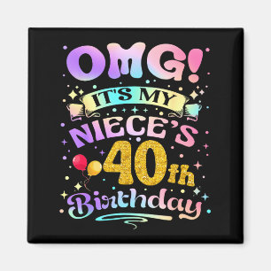 Imán Dios mío es el cumpleaños número 40 de mi sobrina 