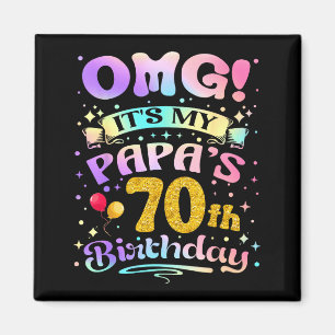 Imán Dios mío, es el cumpleaños número 70 de mi papá, f