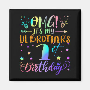 Imán Dios mío es el primer cumpleaños de mi hermanito D