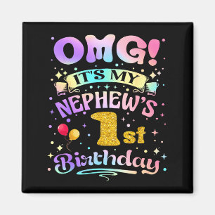 Imán Dios mío es el primer cumpleaños de mi sobrino Fel