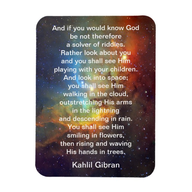 Imán Dios por Kahlil Gibran (Vertical)