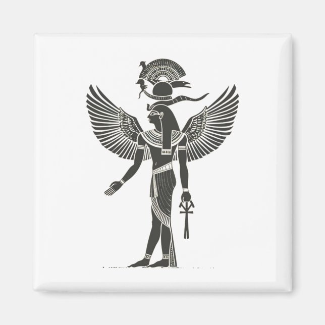 Imán DIOS RA, símbolo egipcio, mitología, dios del sol (Frente)