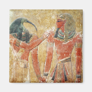 Imán Dios Thoth con Seti I en la tumba de Seti