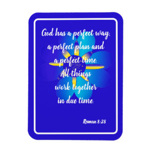 Imán Dios tiene la manera perfecta de la tarjeta azul r