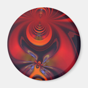 Imán Diosa ambarina - pasión del naranja y del oro