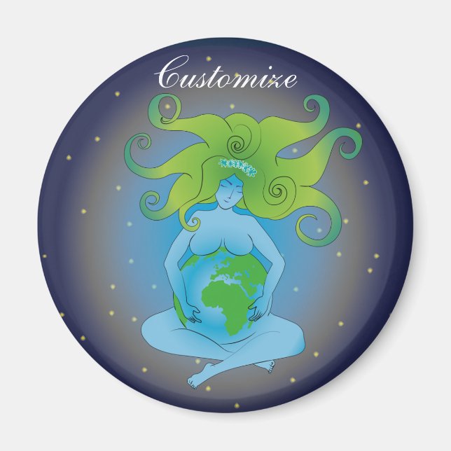 Imán Diosa de Gaia de Nueva Era Thunder_Cove (Frente)