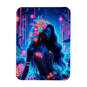 Imán Diosa de la luz Neón resplandeciente Arte de fanta