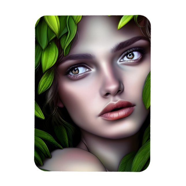 Imán Diosa de la naturaleza drusa Fantasía de la mujer (Vertical)