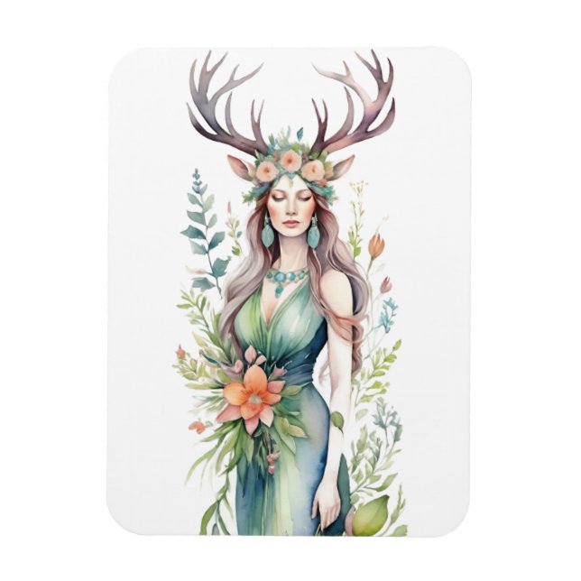 Imán Diosa de las Flores Ostara Sabbat del Equinoccio d (Vertical)