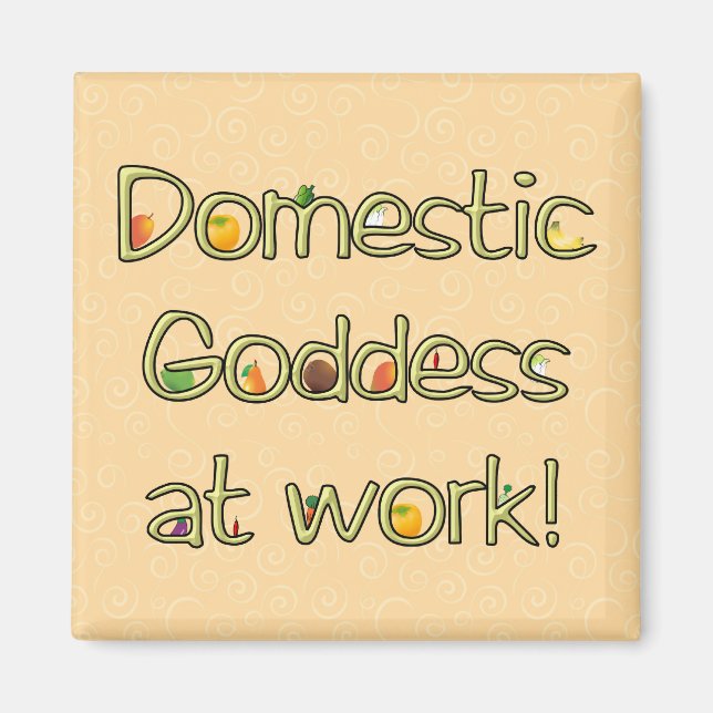 Imán Diosa doméstica Fruit & Veg Magnet (Frente)