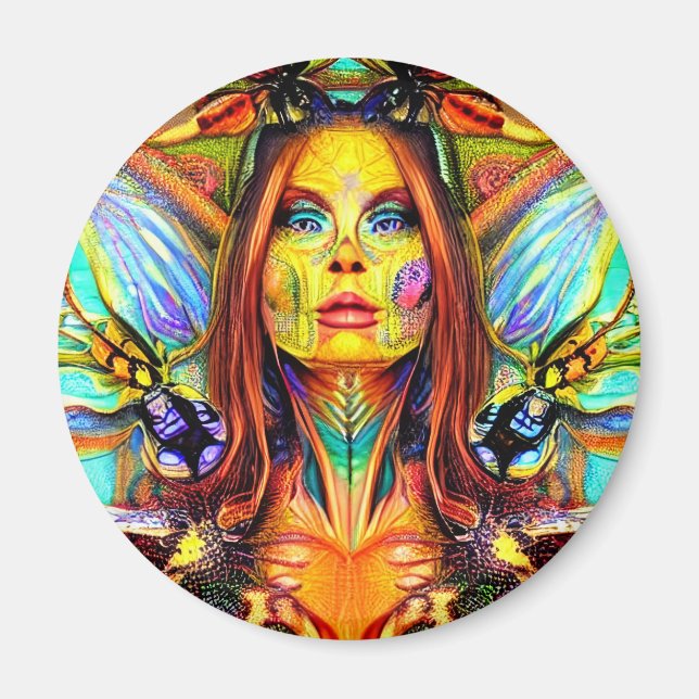 Imán Diosa Gaia, la madre de la tierra (Frente)